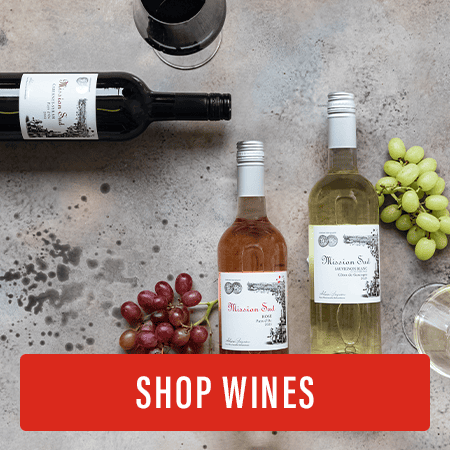 A selection of bottles of Mission Sud Wine